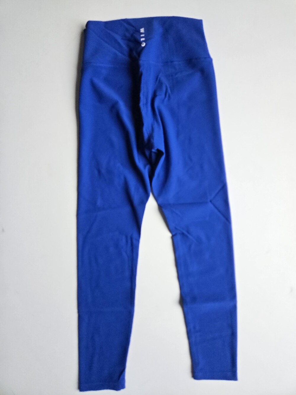 NWOT- Wilo The Label High-Waist Ribbed Leggings in Electric Blue Women's Size M - Picture 6 of 9